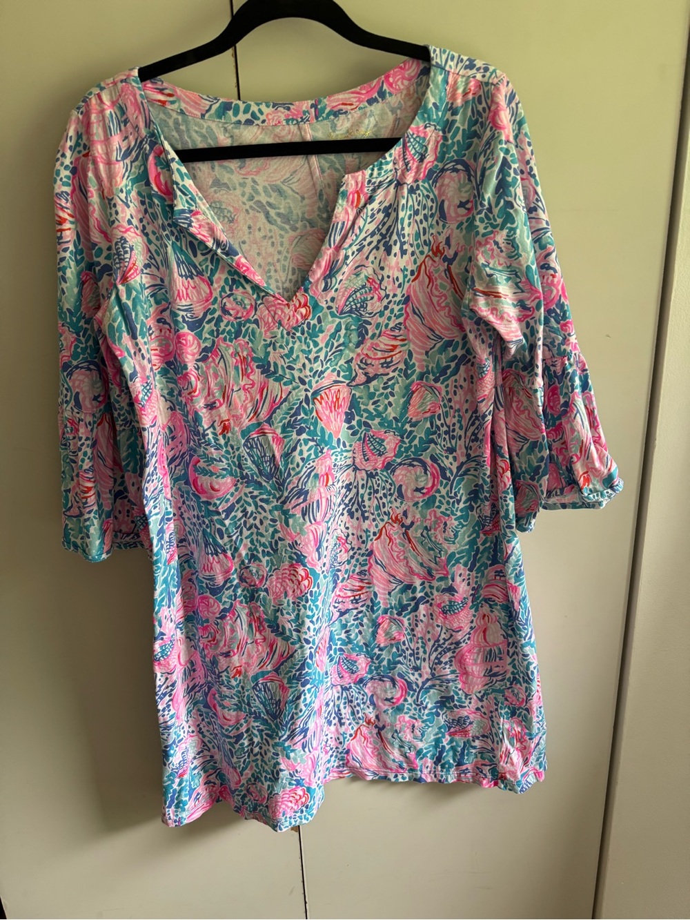 Lilly Pulitzer 3/4 bell sleeves dress